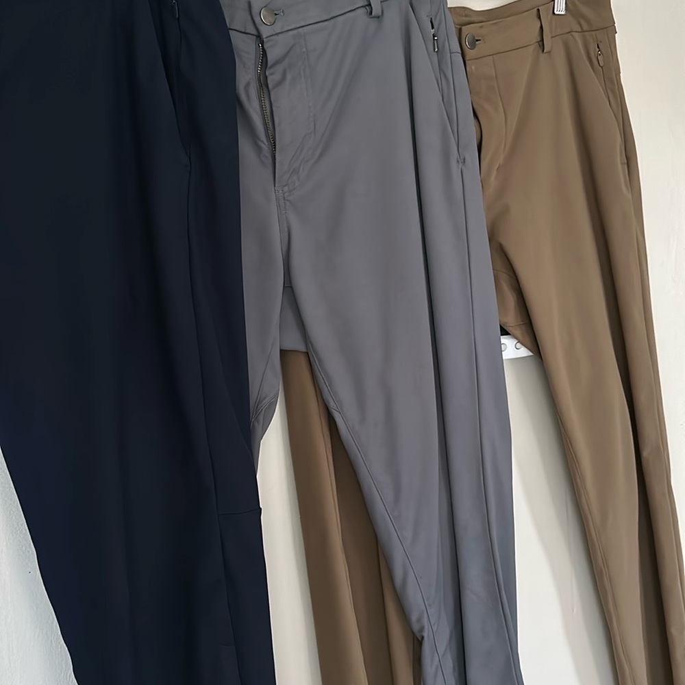 Three pairs of 34x30 pants that do not fit me anymore. Great, casual work pants.